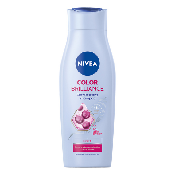 Nivea Color Brilliance Shampoo schützt die Haarfarbe, 400 ml