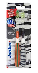 Jordan Individual Clean Szczoteczka do zębów Soft Miękka, 2 sztuki