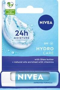 Nivea Hydro Care Pielęgnująca pomadka do ust SPF 15 5,5 ml