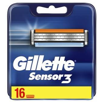 Gillette Sensor3 Ersatzklingen für Rasierer, 16 Stück