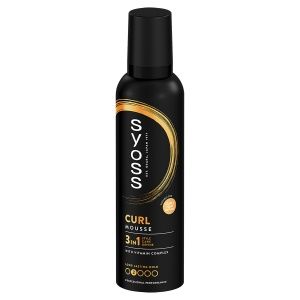 Syoss Curl Control Starkes Anti-Frizz-Mousse für lockiges Haar 250 ml