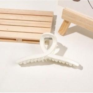 KLAMRA DO WLOSOW XL BIALA 10.5CM SP179