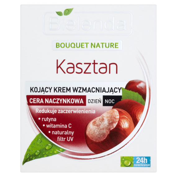 Bielenda Bouquet Nature Kasztan Kojący krem wzmacniający na dzień i noc 50 ml