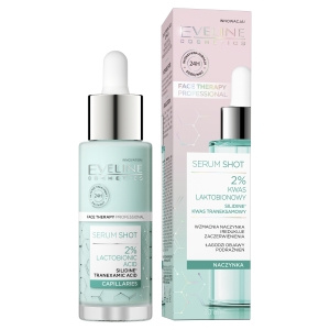 Eveline Cosmetics Serum Shot Kuracja wzmacniająca na zaczerwienienia z kwasem laktobionowym 2%