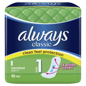 Always Podpaski Classic Standard (rozmiar 1) x10