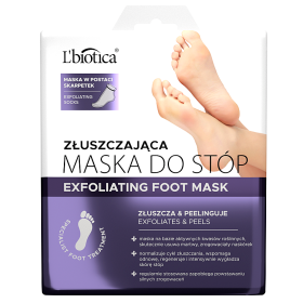 L'biotica Peeling-Fußmaske in Form von getränkten Socken, 1 Paar