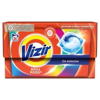 Vizir Platinum PODS Für farbige Kleidung Wäschekapseln, 24 Wäschen