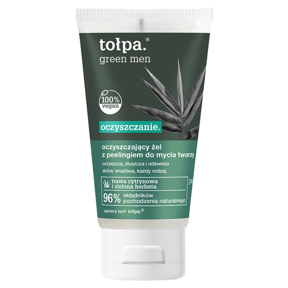 tołpa Green Men Oczyszczający żel z peelingiem do mycia twarzy 150 ml