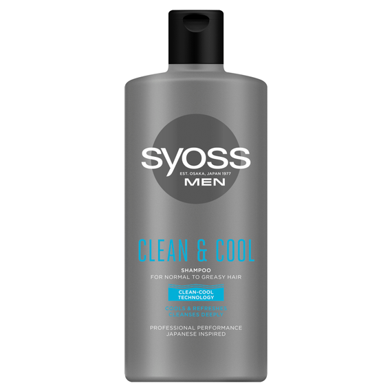 Syoss Men Clean & Cool Shampoo for normal and oily hair 440 ml