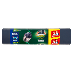 Jan Niezbędny Magnum Flex & Strong Garbage bags with tape 120 l 8 pieces