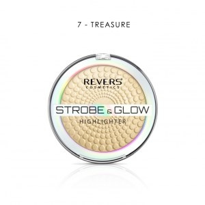 REVERS Puder rozświetlający STROBE & GLOW HIGHLIGHTER 07 Treasure 8 g