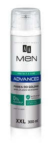 AA MEN ADVANCED CARE Feuchtigkeitsspendender und schützender Rasierschaum 300 ml