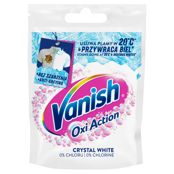 Vanish Oxi Action Crystal White Odplamiacz do tkanin w proszku 30 g