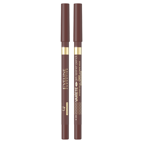 Eveline Cosmetics Variété Waterproof Gel Lip Liner, No. 09 Deep Brown