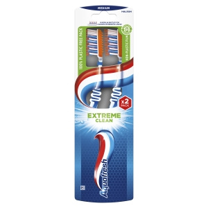 Aquafresh Extreme Clean Medium Szczoteczki 2 sztuki