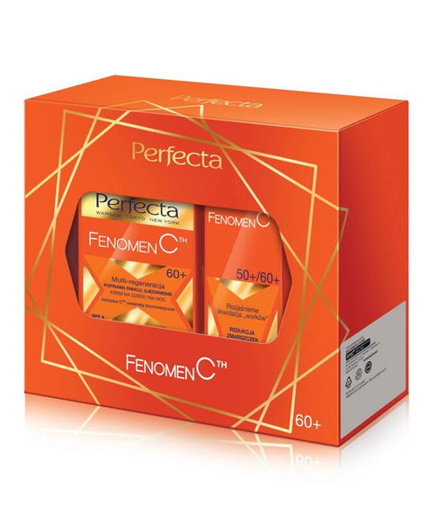 PERFECTA Zestaw prezentowy FENOMEN C 60+, krem do twarzy 50 ml + krem pod oczy 15 ml