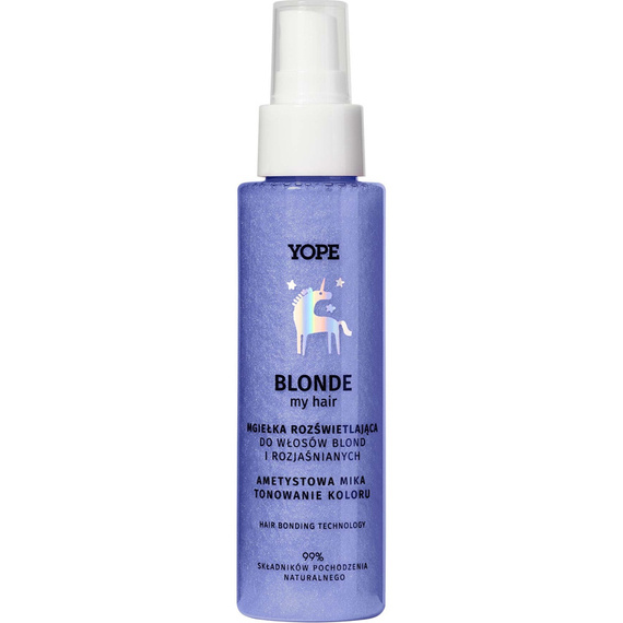 YOPE Naturalna rozświetlająca mgiełka do włosów blond 100ml