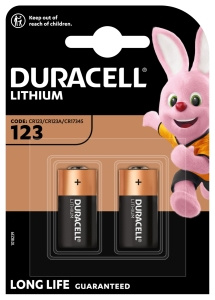 Duracell 123 Ultra Lithium Lithium Batteries 2 pieces