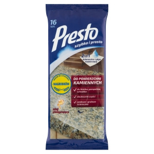 Presto Wet wipes for stone surfaces 16 pieces