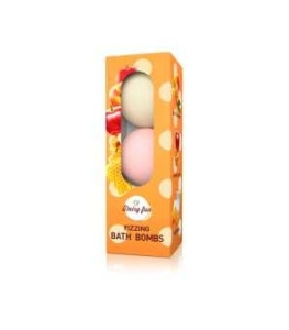 Dairy Fun Peach & Mango Caramel Apple Milk & Honey Brausebadebomben 3 x 100 g