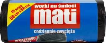 WORKI NA SMIECI  35L (15) HDPE CZARNE UM14