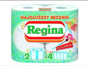 Regina The Longest Universal Decorated Towel 2 Rolls