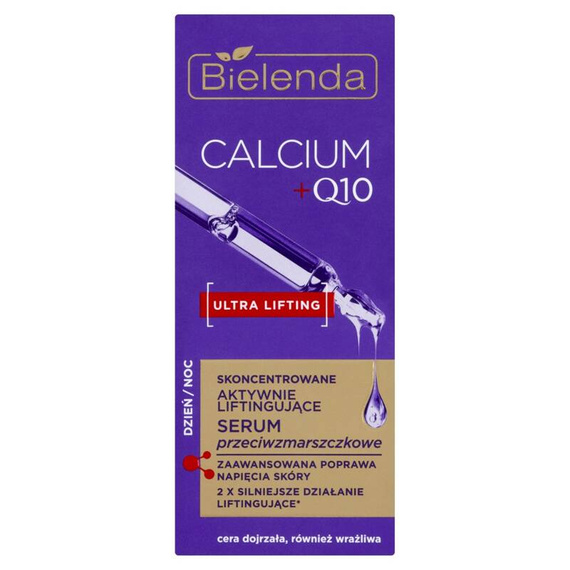 Bielenda Calcium +Q10 Aktywnie liftingujące serum przeciwzmarszczkowe dzień noc 30 ml