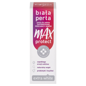 Biała Perła Max Protect Pasta do zębów zapobieganie próchnicy zębów 75 ml