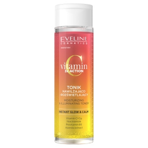Eveline Vitamin C 3 x Wirkung. Feuchtigkeitsspendendes und aufhellendes Tonikum 200 ml