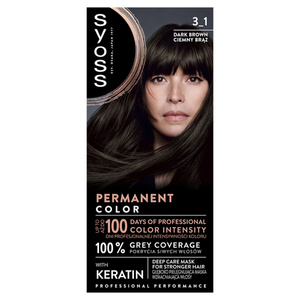Syoss Permanent Coloration Permanent hair dye 3-1 dark brown