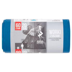 Anna Zaradna Garbage bags with handles 60 l 20 pieces