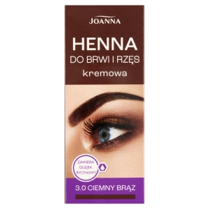 Joanna Henna do brwi i rzęs kremowa 3.0 ciemny brąz