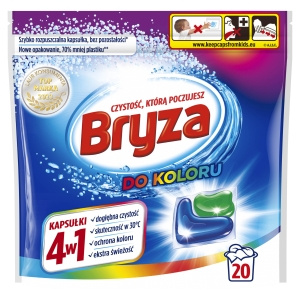 Bryza 4in1 Waschmittelkapseln für Color 400g (20 Wäschen)