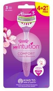 Wilkinson Sword My Intuition Xtreme3 Comfort Cherry Blossom Disposable Razor 6 pcs.