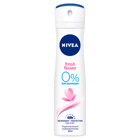 Nivea Fresh Flower 0% soli aluminium dezodorant 150 ml