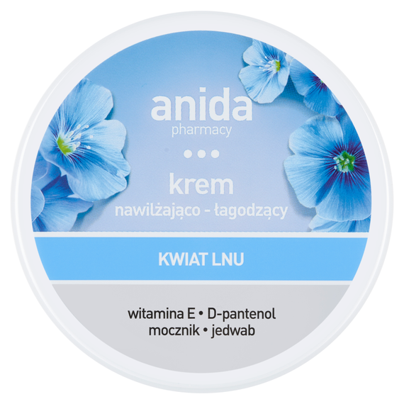 Anida Pharmacy Feuchtigkeitsspendende und beruhigende Creme mit Leinblüten 125 ml