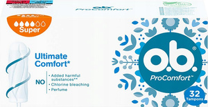 OB ProComfort Super Tampons 32 pieces