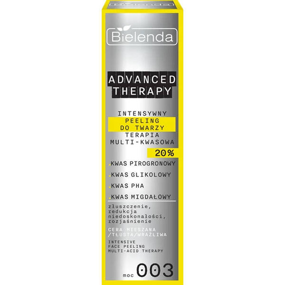 Bielenda Advanced Therapy Intensywny peeling do twarzy terapia multi-kwasowa 20 % 30 ml