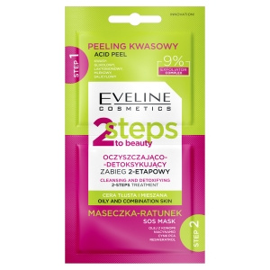 2 Steps to beauty Oczyszczająco-detoksykujący zabieg 2-etapowy 8 ml
