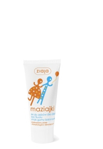 Ziaja Maziajki Żel do zębów dla dzieci bez fluoru smak gumy balonowej 50 ml