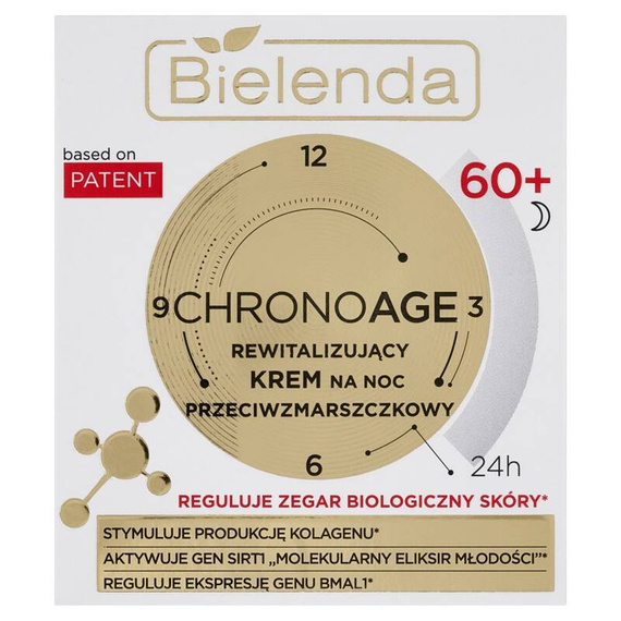 Bielenda Chrono Age 60+ Rewitalizujący krem na noc przeciwzmarszczkowy 50 ml