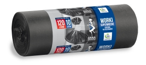 Anna Zaradna Worki na śmieci 120 l 10 sztuk