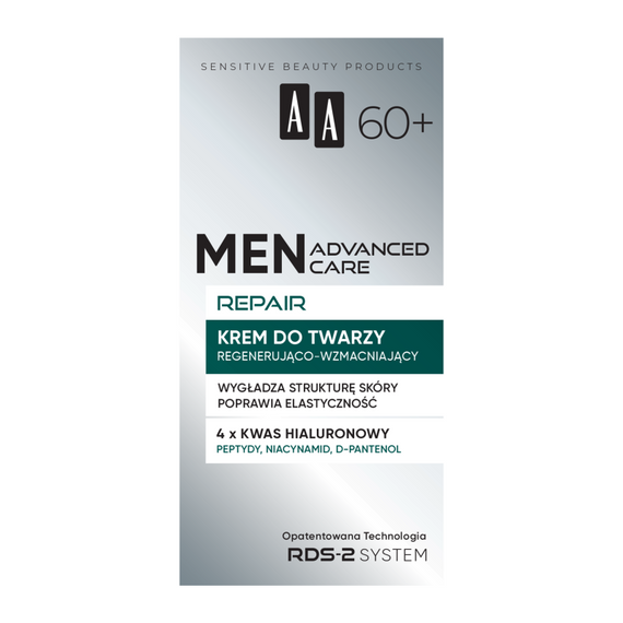 AA Men Advanced Care Repair 60+ Krem do twarzy regenerująco-wzmacniający 50 ml