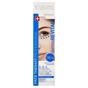 Eveline Cosmetics DermoRevital S.O.S. Ekspresowa kuracja redukująca cienie i obrzęki pod oczy 15 ml