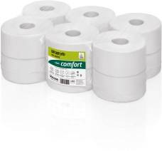 PAPIER TOALETOWY BIALY (12) 2W 600 LISTKOW COMFORT MINI JUMBO 150M