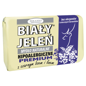 Biały Jeleń Natural soap black elderberry and flax 100 g