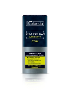 Bielenda Only for Men Super Mat Żel nawilżający przeciw błyszczeniu 50 ml