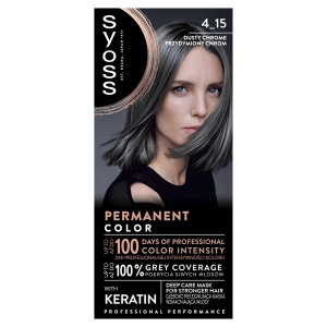 Syoss Permanent Coloration Permanente Haarfarbe 4-15 Rauchchrom