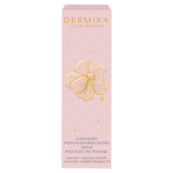 Dermika Luxury Placenta Luxuriöses Anti-Falten-Augen- und Augenlidserum 15 ml