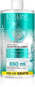 Eveline Cosmetics Facemed+ Matujący płyn micelarny 3w1 650 ml